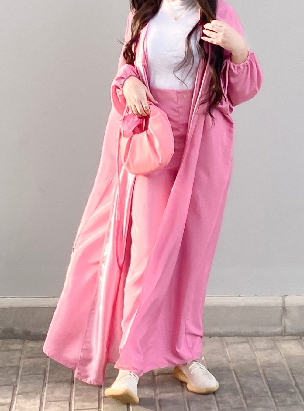 Pink Abaya Set