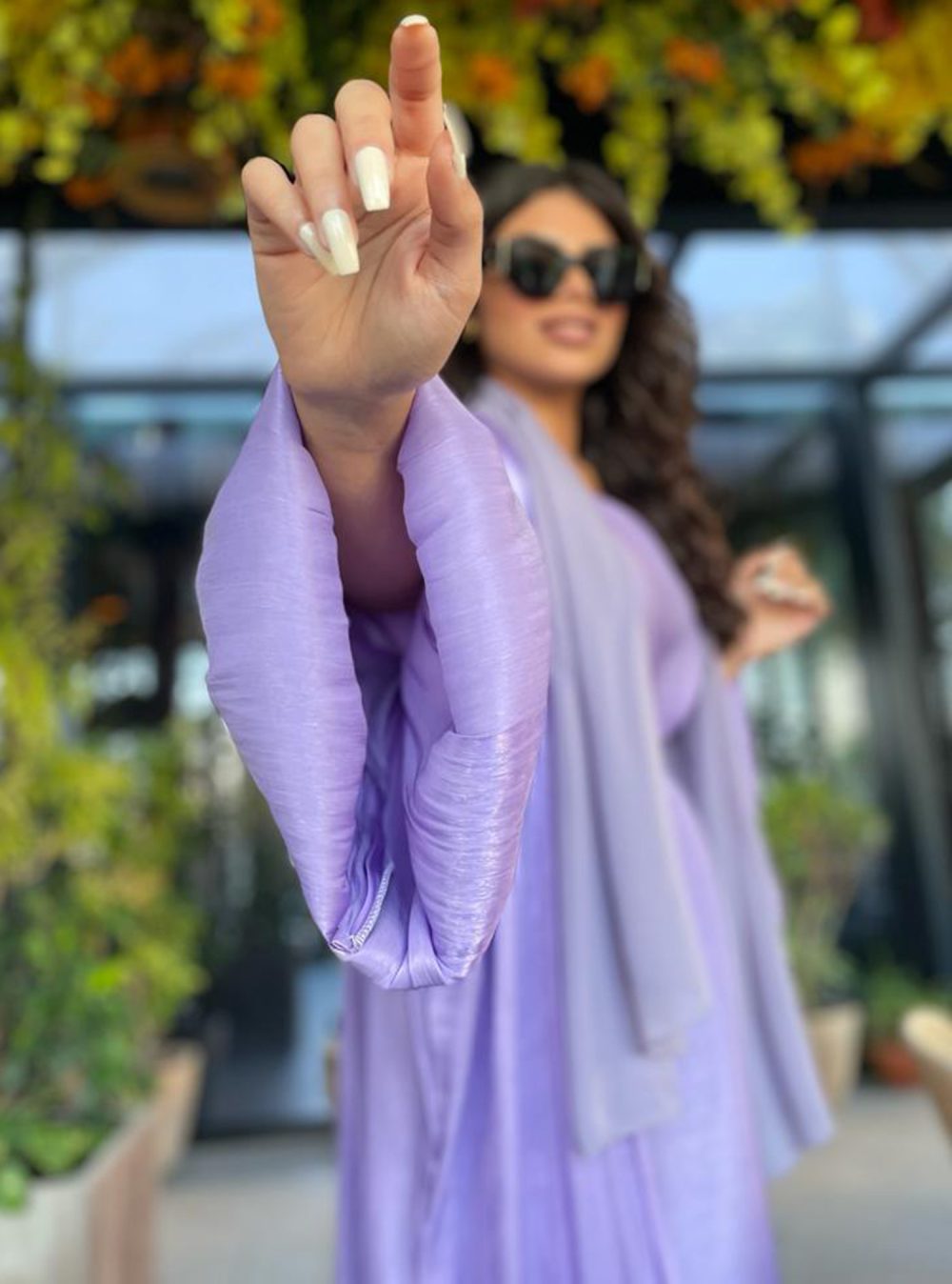 ⁦Purple abaya⁩ - الصورة ⁦6⁩