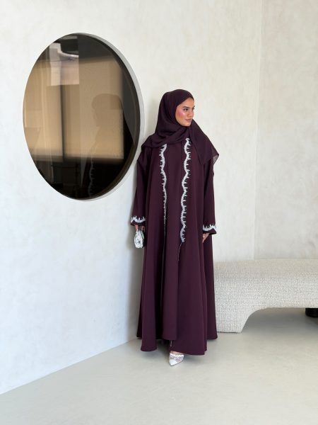 Purple embroidery